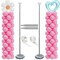 Balloon Column Stand Set of 2 - Adjustable 7-Foot Balloon Arch Stands with Bases for Floor, Tall Balloon Tower Pillar Assembly Kit for Graduation, Birthday Parties, Baby Showers, and Decorations